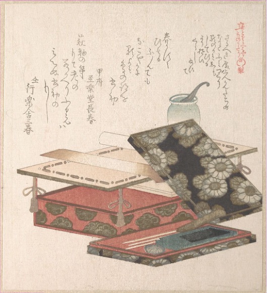 Kubo Shunman, “Table and Writing Set” (19th C)